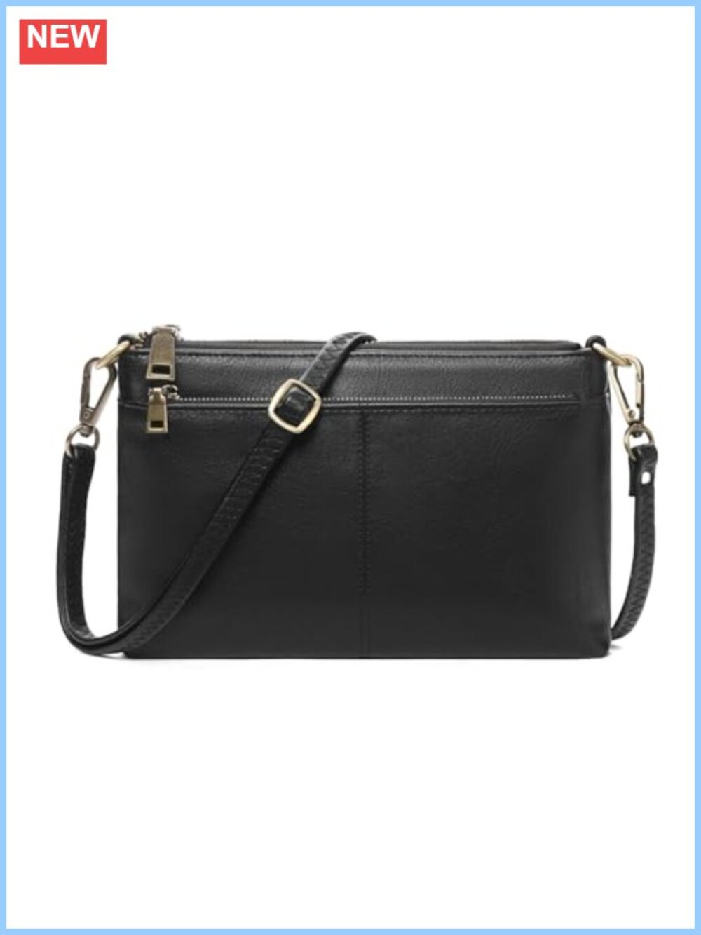 Vegan Leather Crossbody Bag Small Clutch Purse RFID Wallet